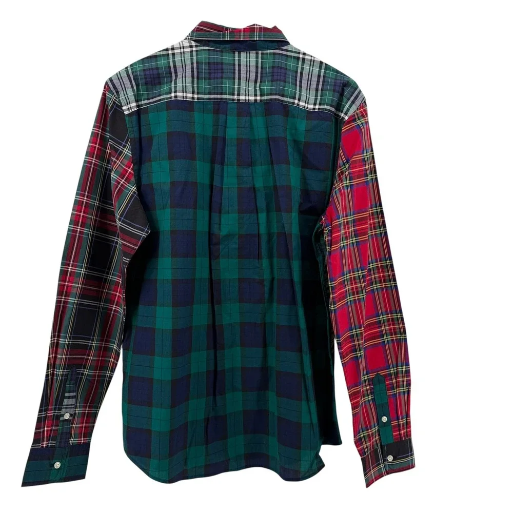 Polo Ralph Lauren‎ Classic Christmas Plaid Button Down Shirt Kids Size XL 18 20